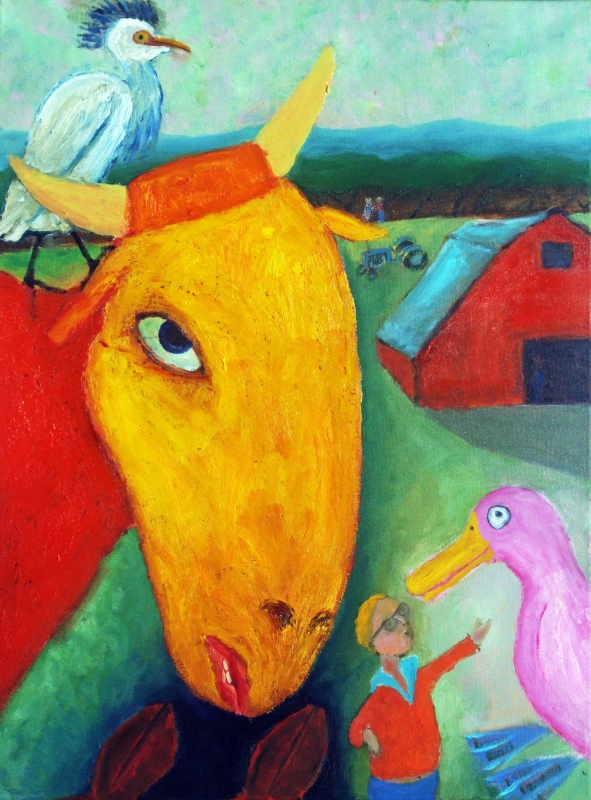 Yellow Bull by artist Craig IRVIN